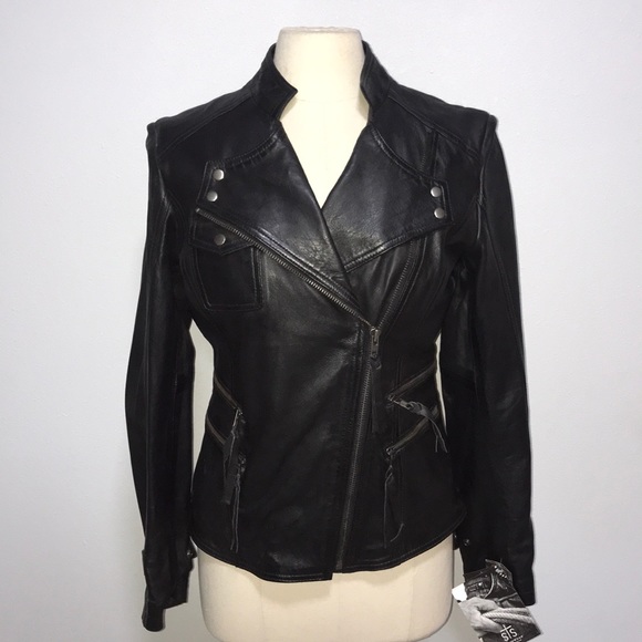 STS Ranchwear Jackets & Blazers - NWT STS Ranchwear Judy Jane leather motorcycle rodeo cowgirl NFR jacket SMALL